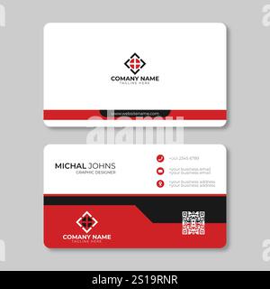 Simple and Clean Modern Business Card Design Stock Vector