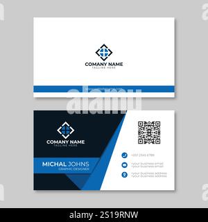 Simple and Clean Modern Business Card Design Stock Vector