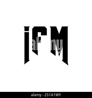 IFM letter logo design for technology company. IFM logo design black ...