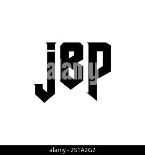 JBP letter logo design for technology company. JBP logo design black ...