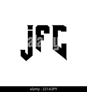 JFC letter logo design for technology company. JFC logo design black ...