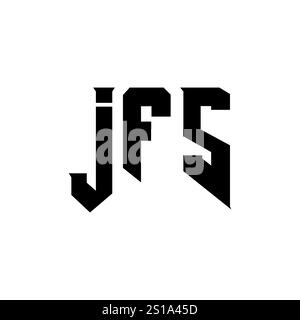 JFS letter logo design for technology company. JFS logo design black ...