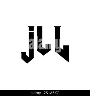 JLL letter logo design for technology company. JLL logo design black ...