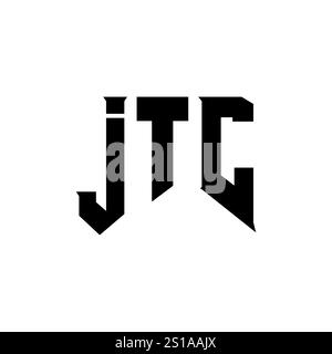 JTC letter logo design for technology company. JTC logo design black ...