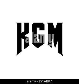 KGM letter logo design for technology company. KGM logo design black ...