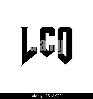 LCO letter logo design for technology company. LCO logo design black ...