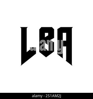 LBA letter logo design for technology company. LBA logo design black ...