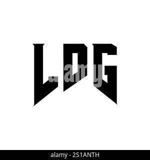 LDG letter logo design for technology company. LDG logo design black ...