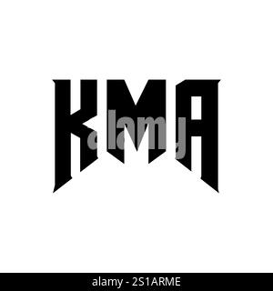 KMA letter logo design for technology company. KMA logo design black ...
