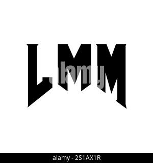 LMM letter logo design for technology company. LMM logo design black ...