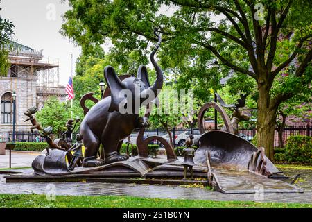 Springfield, MA USA - October 24, 2017: The Amazing World of Dr. Seuss Museum is devoted to Springfield, Massachusetts native Theodor Geisel, aka Dr. Stock Photo