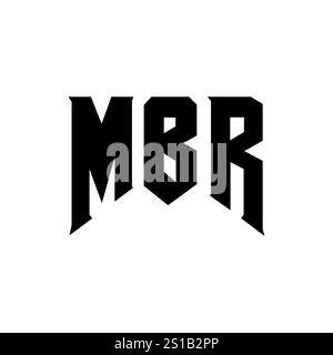 MBR letter logo design for technology company. MBR logo design black ...