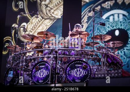 Progressive metal band, Dream Theater from NYC, perform in Rome (Italy) for 40° anniversary tour Stock Photo