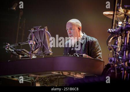 Progressive metal band, Dream Theater from NYC, perform in Rome (Italy) for 40° anniversary tour Stock Photo