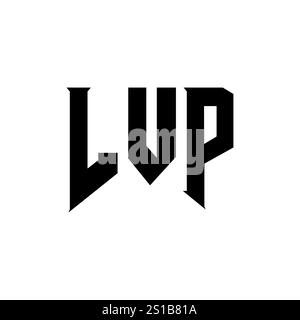 LVP letter logo design for technology company. LVP logo design black ...