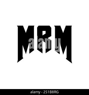 MRM letter logo design for technology company. MRM logo design black ...
