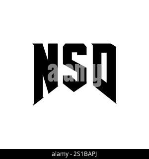 NSD letter logo design for technology company. NSD logo design black ...