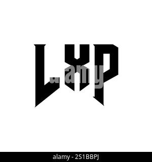 LXP letter logo design for technology company. LXP logo design black ...