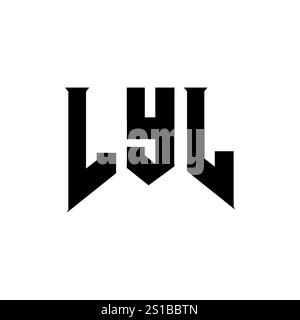 LYL letter logo design for technology company. LYL logo design black ...
