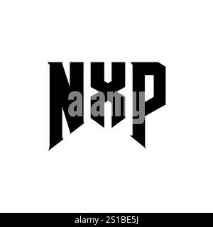 NXP letter logo design for technology company. NXP logo design black ...