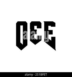 OEE letter logo design for technology company. OEE logo design black ...