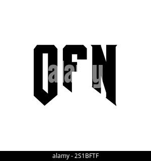 OFN letter logo design for technology company. OFN logo design black ...