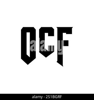 OCF letter logo design for technology company. OCF logo design black ...