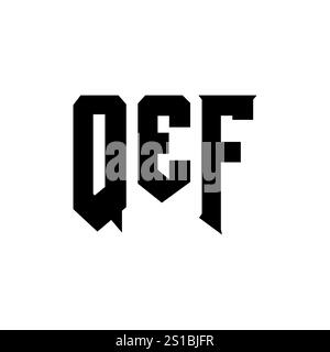QEF letter logo design for technology company. QEF logo design black ...