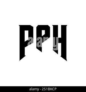 PPH letter logo design for technology company. PPH logo design black ...