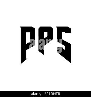 PPS letter logo design for technology company. PPS logo design black ...
