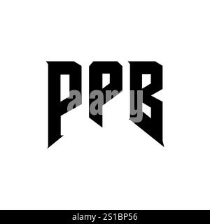 PPB letter logo design for technology company. PPB logo design black ...