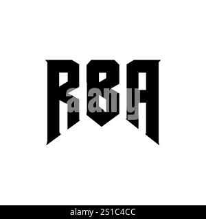 RBA letter logo design for technology company. RBA logo design black ...