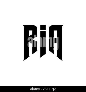 RIA letter logo design for technology company. RIA logo design black ...