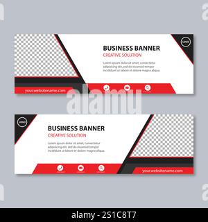 Vector Abstract banner modern web template - Vector Stock Vector