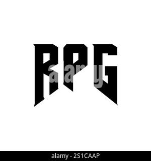RPG letter logo design for technology company. RPG logo design black ...