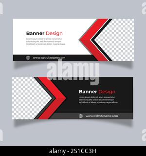 Vector Abstract banner modern web template - Vector Stock Vector