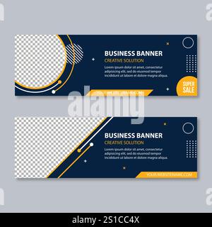Vector Abstract banner modern web template - Vector Stock Vector