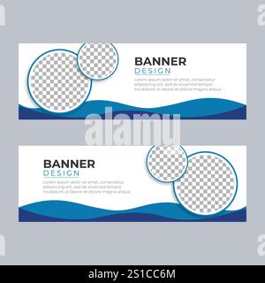 Vector Abstract banner modern web template - Vector Stock Vector