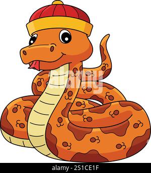Year of the Snake Cartoon Colored Clipart Stock Vector Image & Art - Alamy