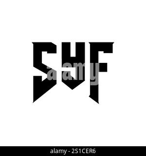 SYF letter logo design for technology company. SYF logo design black ...