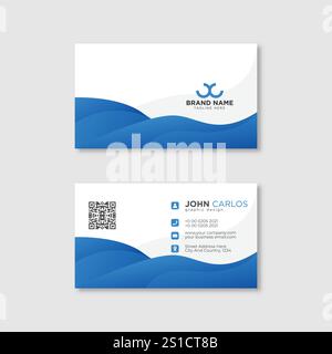 Modern Creative and Clean Business Card Template Stock Vector