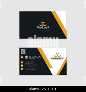 Modern Creative and Clean Business Card Template Stock Vector
