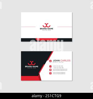 Modern Creative and Clean Business Card Template Stock Vector