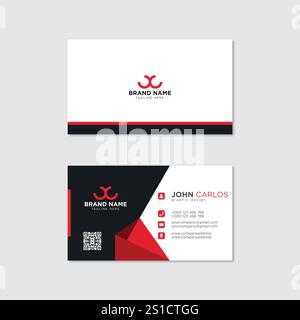 Modern Creative and Clean Business Card Template Stock Vector