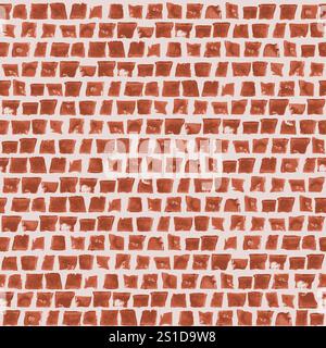 Seamless pattern with irregular brick-like shapes. Stock Vector