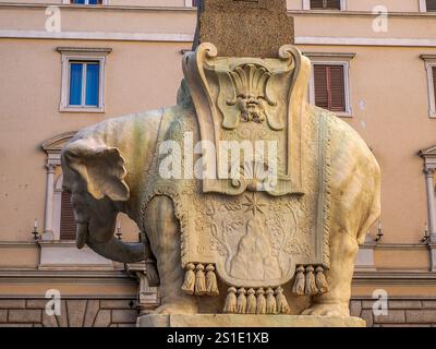 The Elephant and Obelisk statue by the Italian artist Gian Lorenzo ...
