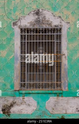 Window of a colonial house, Merida Yucatan Mexico Stock Photo