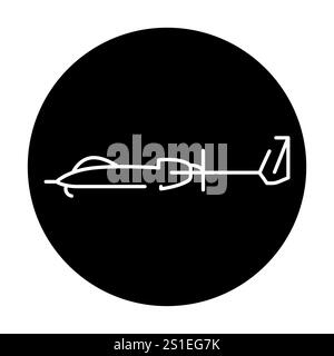 Heron TP (Israel) line color icon. Multi-purpose drone for reconnaissance, surveillance and strike operations.Sign for web page, mobile app, button, l Stock Vector