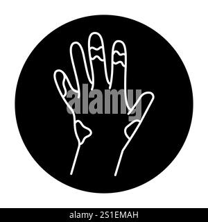 scleroderma skin disease color icon vector illustration Stock Vector ...