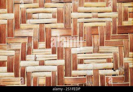 Bamboo mat background or texture. Stock Photo